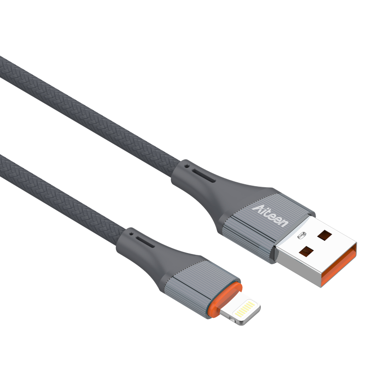 A14-LG Lightning Data Cable 1mm 30W Fast Charging Grey Color